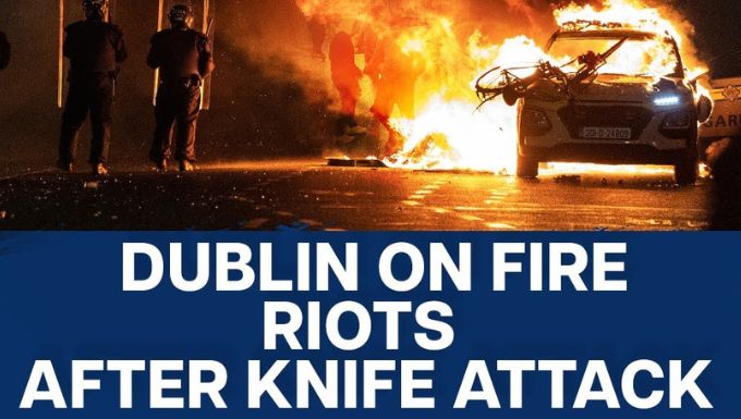 Ireland's Capital Dublin Rocked by Riots after Knife Attack on Children