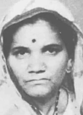 An old picture of S. P. Singh Baghel's mother
