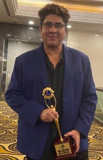 Rajan Shahi with Lions Gold Award 2022