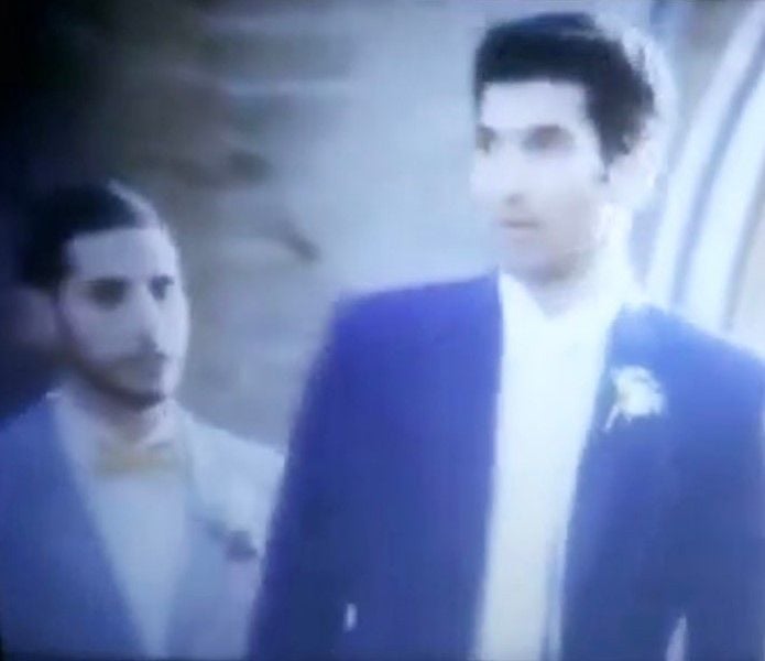 Nuseir Yassin (left) with Aditya Roy Kapur in a still from the film 'OK Jaanu'