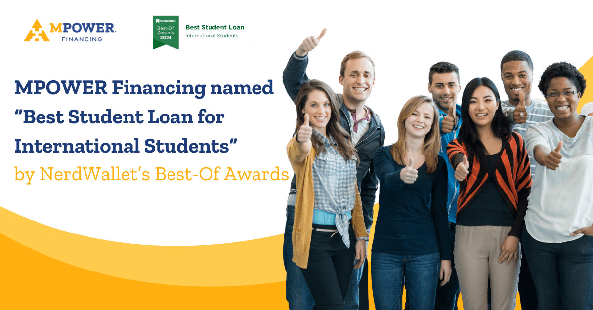 MPOWER Financing named Best Student Loan for International Students by NerdWallet